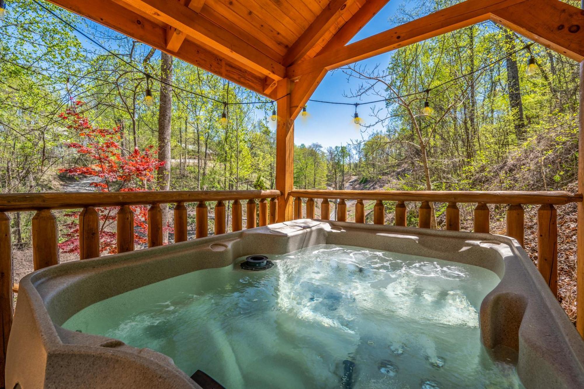 Permanent Vacation-Private Honeymoon Cabin With Hot Tub Севьервилл Экстерьер фото